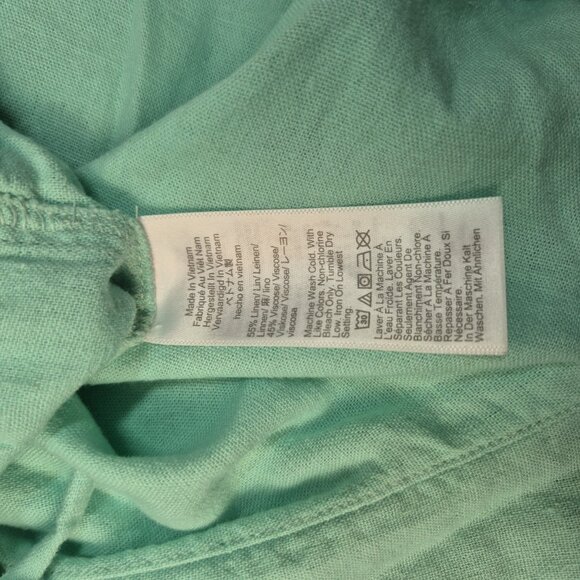 J.Crew Women's Striped linen blend drawstring Shorts Size XXL Green Mint (55) - Picture 11 of 12